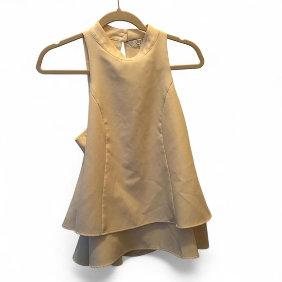 Crosby by Mollie Burch Cream Peplum Top | Size S | Chic & Flowy - Picture 6 of 7